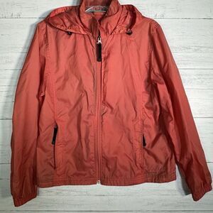 LL Bean Nylon Windbreaker Hooded Jacket